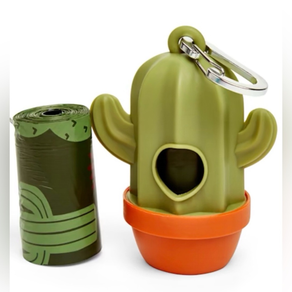 Cactus🌵 Poop Bag Dog Holder- SoPhresh Waste Bag Dispenser. Includes 2 rolls!
